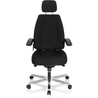 24 HOURS I - XXL Drehstuhl Schwarz