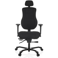 24 HOURS BASIC | Stoff - XXL Drehstuhl Schwarz