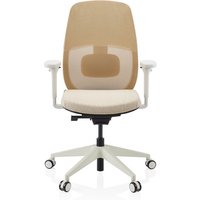 Skandis | mit Kopfstütze - Profi Bürostuhl Beige / Weiß