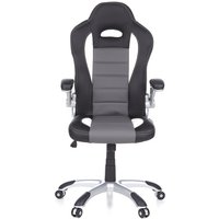 GAME SPORT - Gamingstuhl Schwarz / Weiß / Grau