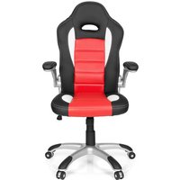 GAME SPORT - Gamingstuhl Weiß / Schwarz / Rot