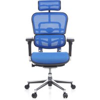 ERGOHUMAN | Netz - Luxus Chefsessel Blau