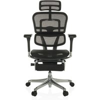 ERGOHUMAN PLUS LEGPRO GEN2 | Netz - Luxus Chefsessel Schwarz