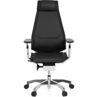 GENIDIA PRO | Leder - High End Bürostuhl Schwarz