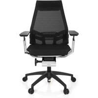 GENIDIA SMART WHITE CM | Netz - Profi Bürostuhl Schwarz / Weiß / Chrom