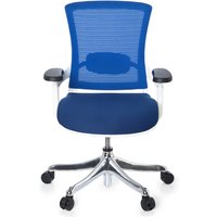 SKATE STYLE | Stoff/Netz - High End Bürostuhl Blau