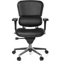 ERGOHUMAN BASE | Leder - Luxus Chefsessel Schwarz