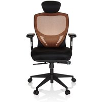 VENUS BASE - High End Bürostuhl Orange / Schwarz