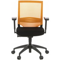 PORTO BASE - Profi Bürostuhl Schwarz / Orange