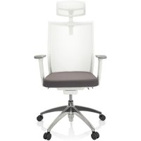 ASPEN WHITE PRO - Profi Bürostuhl Grau / Weiß