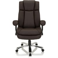 BUILDER XXL I | Kunstleder - XXL Drehstuhl Dunkelbraun