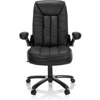 INSTRUCTOR III | Leder - XXL Drehstuhl Schwarz