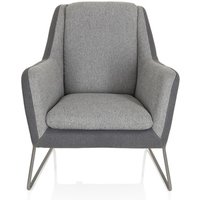 LAGUN | 1-Sitzer - Polstersessel Hellgrau / Dunkelgrau