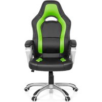 GAMING ZONE PRO AB100 - Home Office Bürostuhl Buerostuhl24 Kunstleder Schwarz/Grün