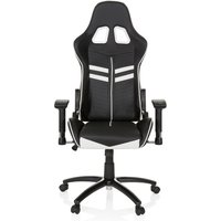 LEAGUE PRO - Gamingstuhl Schwarz / Weiß