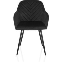 CHARVELLE - Esszimmerstuhl Schwarz