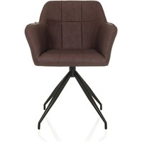 ELVERUM SPU - Esszimmerstuhl Dunkelbraun