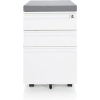 COLOR OS | Metall - Rollcontainer Weiß / Grau