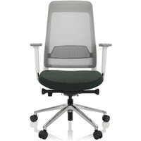 CHIARO T2 WHITE - Profi Bürostuhl Dunkelgrün/Grau