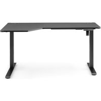 Worktime Game | 140x80 - Elektrisch höhenverstellbarer Schreibtisch Schwarz