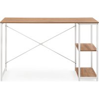 Easy Up2 | 120x48 - Schreibtisch Weiß/Eiche