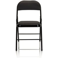 TUDELA | Kunstleder - Klappstuhl Schwarz