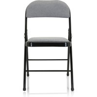 TUDELA II | Stoff - Klappstuhl Hellgrau