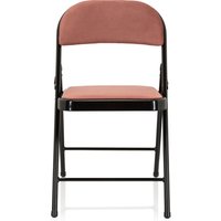 TUDELA I | Samtstoff - Klappstuhl Rosa