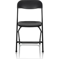 TUDELA XXL B | Belastbar bis 190 kg - Outdoor Stuhl Schwarz