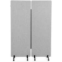 FLEXMIUT | 2er Set - Trennwand Hellgrau