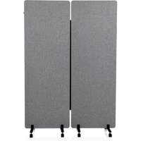 FLEXMIUT | 2er Set - Trennwand Dunkelgrau