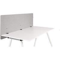 FLEXMIUT D 160 | 160 cm - Tischtrennwand Hellgrau