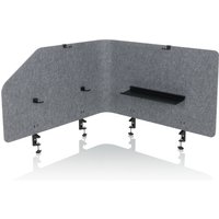 FLEXMIUT T TOP | 160 cm - Tischtrennwand Grau