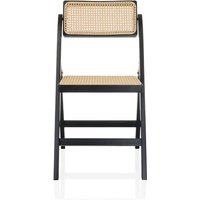 TUDELA BAMBOO - Klappstuhl Schwarz/Braun