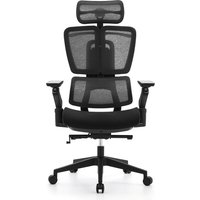 Ergo U2 Flex3 | Stoff/Netz - Profi Bürostuhl Schwarz