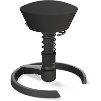 AERIS SWOPPER MIT GLEITER - Swopper Low Leder Schwarz Gestell Schwarz