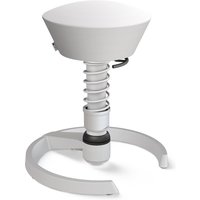 AERIS SWOPPER MIT GLEITER - Swopper Standard Kunstleder Weiß Gestell Hellgrau metallic