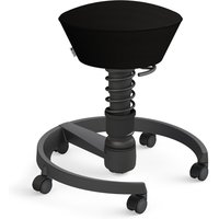 AERIS SWOPPER AIR MIT ROLLEN - Swopper Low Schwarz Gestell Schwarz Mesh-Gewebe AIR