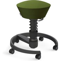 AERIS SWOPPER MIT ROLLEN - Swopper Low Wollmischung Grün Gestell Schwarz