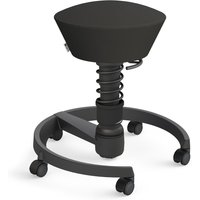 AERIS SWOPPER MIT ROLLEN - Swopper Low Kunstleder Schwarz Gestell Schwarz