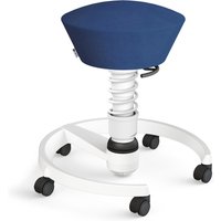 AERIS SWOPPER MIT ROLLEN - Swopper Low Mikrofaser Blau Gestell Weiß