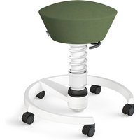 AERIS SWOPPER MIT ROLLEN - Swopper Low Mikrofaser Grün Gestell Weiß