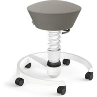 AERIS SWOPPER MIT ROLLEN - Swopper Low Wollmischung Grau Gestell Weiß