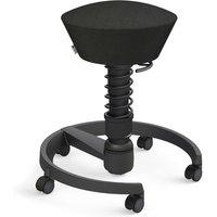 AERIS SWOPPER MIT ROLLEN - Swopper Standard Wollmischung meliert Schwarz meliert Gestell Schwarz