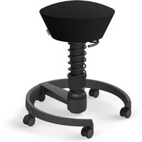 AERIS SWOPPER MEDIFLEX MIT ROLLEN - Swopper Standard Schwarz Kunstleder Mediflex Gestell Schwarz