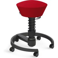 aeris-swopper-mit-rollen-swopper-standard-wollmischung-rot-gestell-schwarz