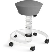 AERIS SWOPPER MIT ROLLEN - Swopper Standard Mikrofaser Grau Gestell Weiß