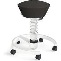 AERIS SWOPPER MIT ROLLEN - Swopper Standard Leder Schwarz Gestell Weiß