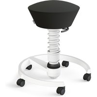 AERIS SWOPPER MIT ROLLEN - Swopper Standard Kunstleder Schwarz Gestell Weiß