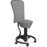 AERIS SWOPPER AIR MIT ROLLEN UND LEHNE - Swopper Standard Grau Gestell Schwarz Mesh-Gewebe AIR